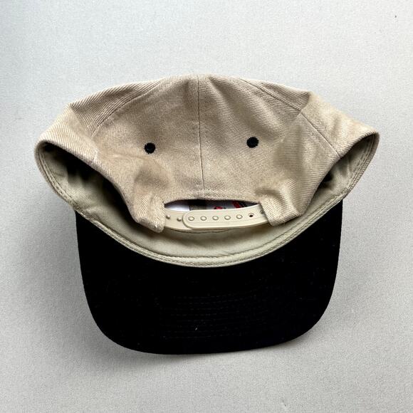 Vintage Hitec Racing Hat Cap Snapback Tan Adjustable Grand Prix Formula Car y2k - Picture 4 of 6